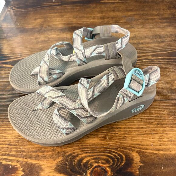 Chacos‎ Blue And Gray Sandals Size 7 - Picture 2 of 8